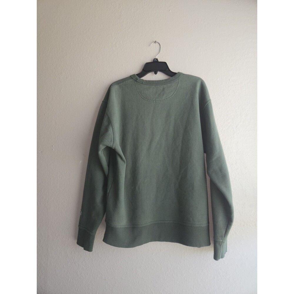 Champion Mens Crewneck Sweatshirt Olive Sage Green Size Large Monogram C Logo - Picture 4 of 10